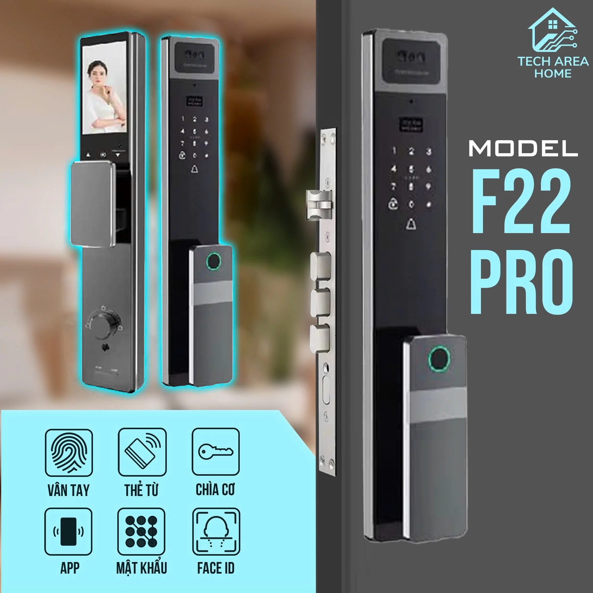 Khoá cửa Tech Area Home Model F22 Pro