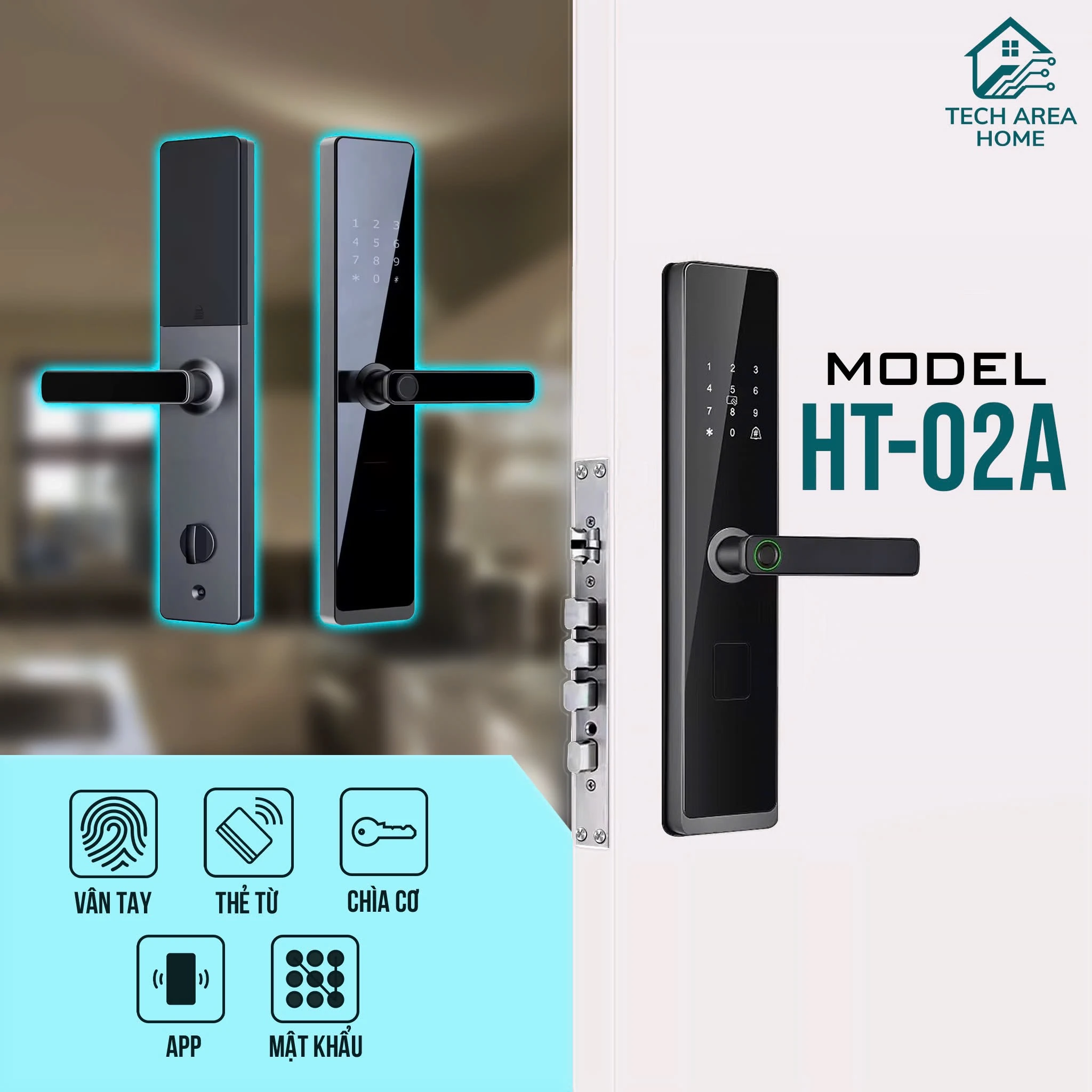 Khoá cửa Tech Area Home Model HT-02A