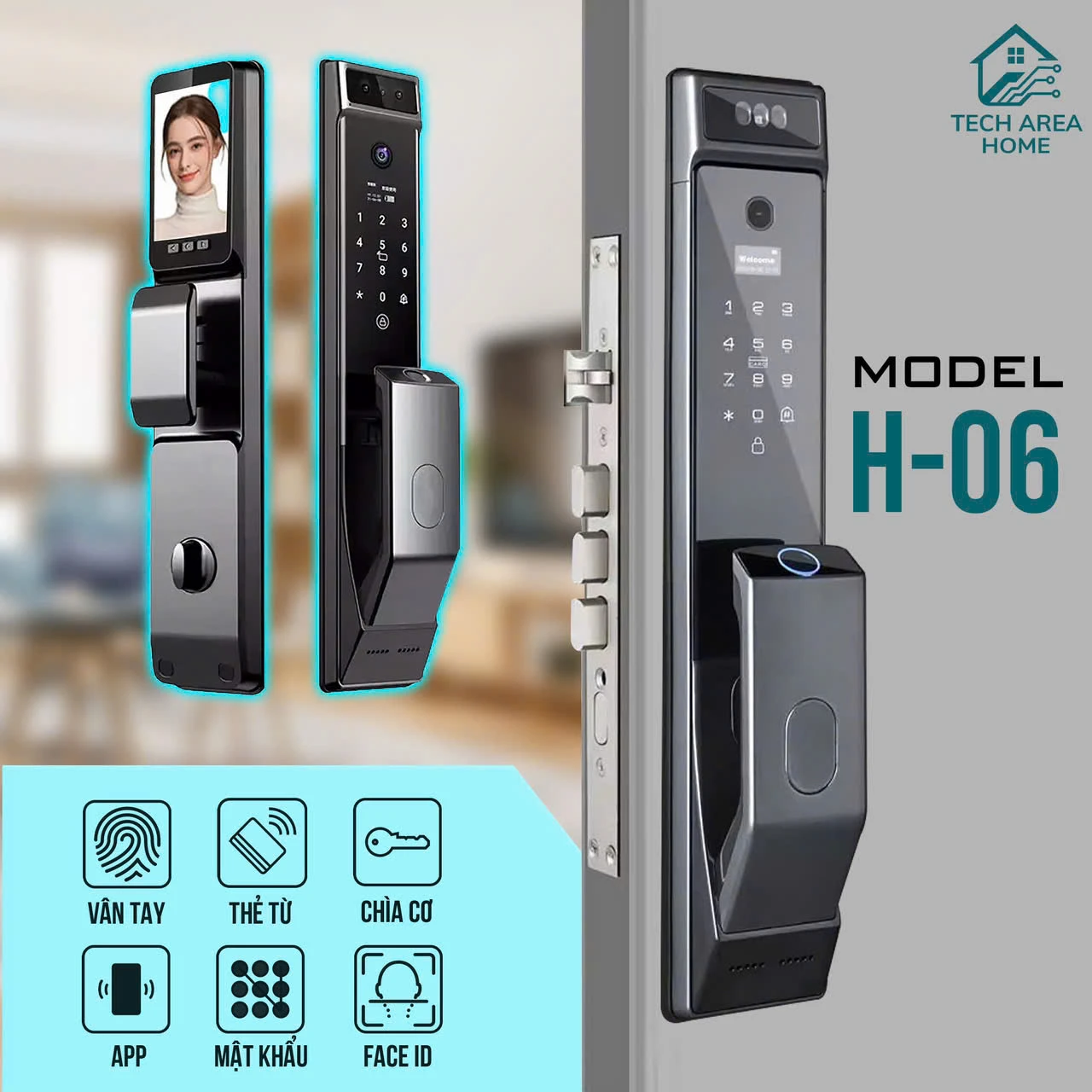 Khoá cửa Tech Area Home Model H-06