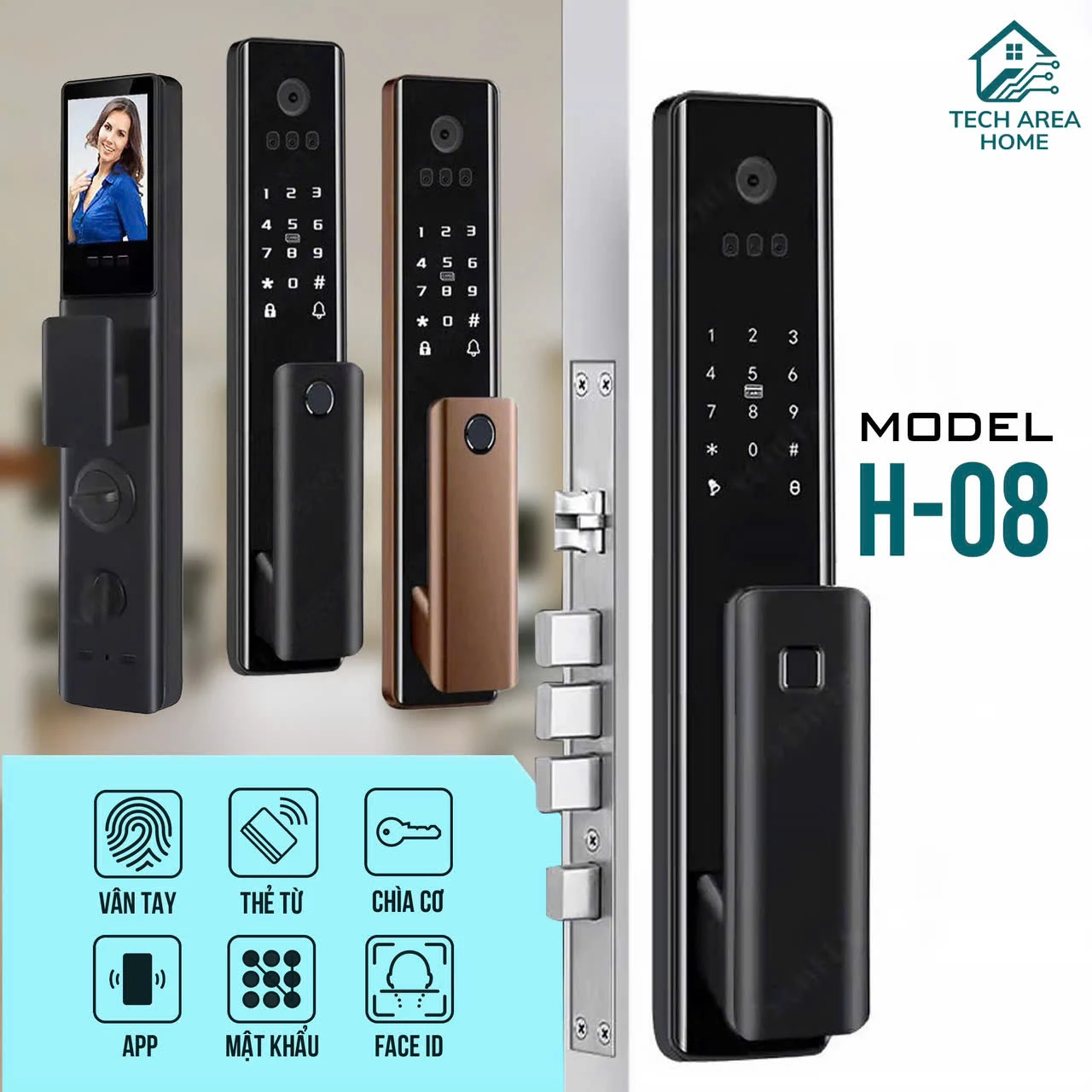 Khoá cửa Tech Area Home Model H-08