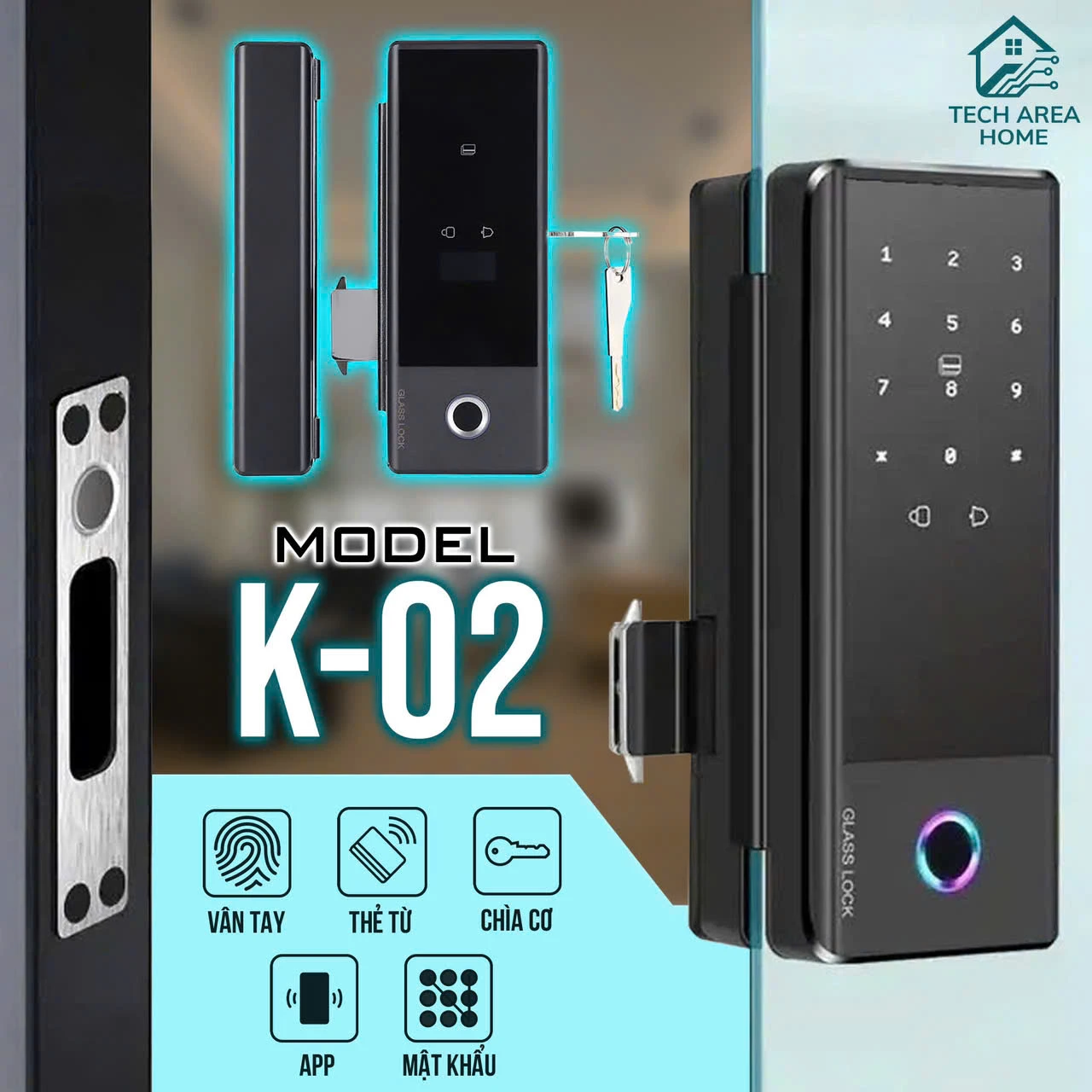 Khoá cửa Tech Area Home Model K02