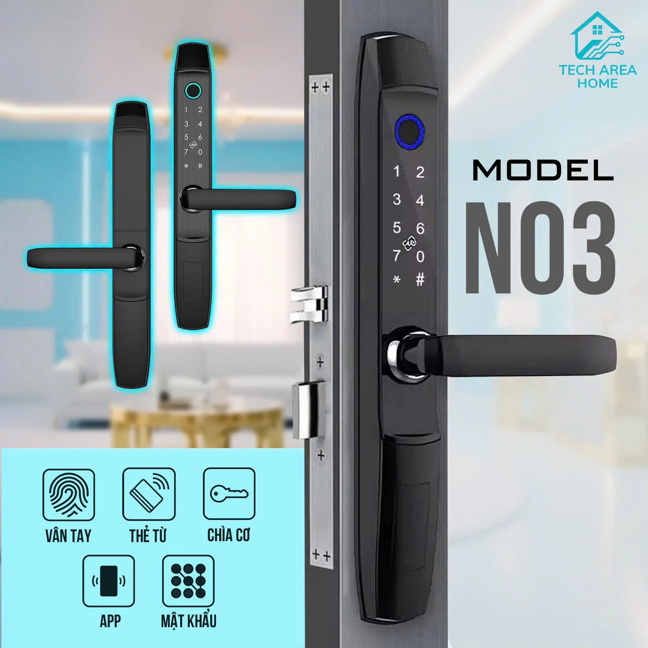 Khoá cửa Tech Area Home Model N03