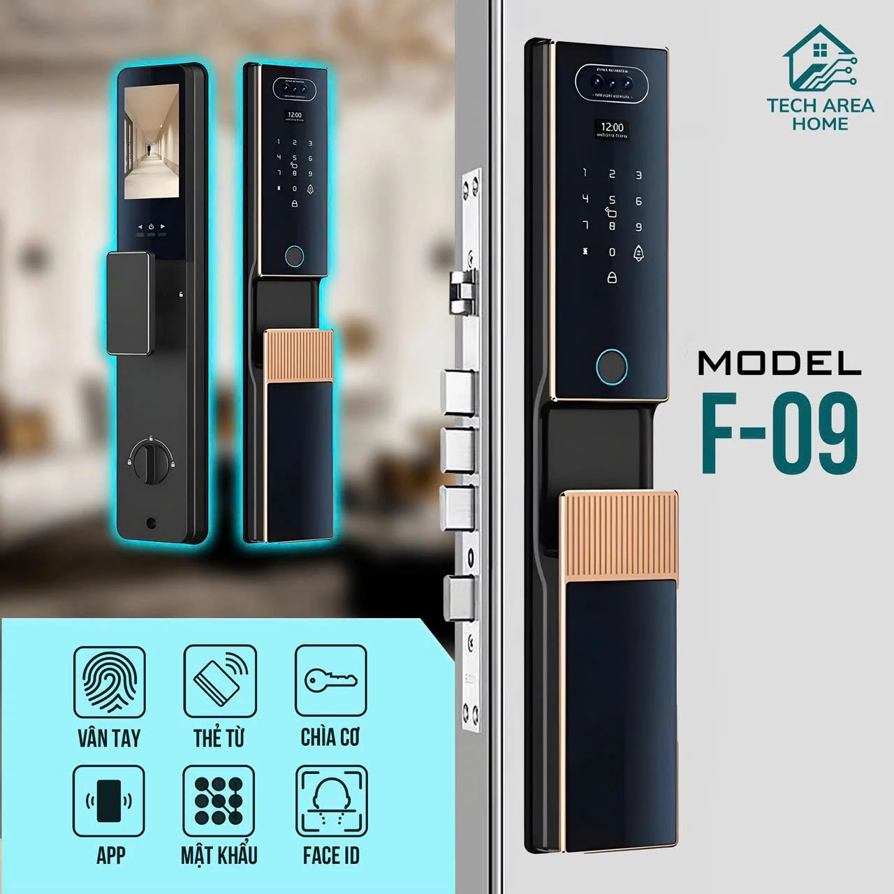 Khoá cửa Tech Area Home Model F-09